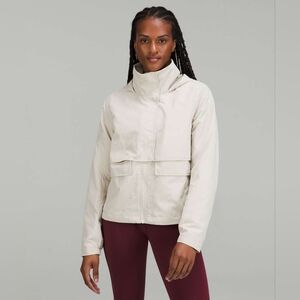 Lululemon Always Effortless Jacket Size 14 Natural Ivory Water Repellent